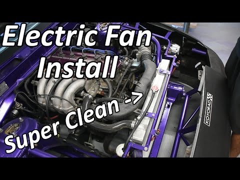 How to Install Electric Fans on a 240SX!