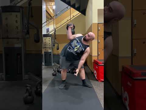 56kg DOUBLE Kettlebell Bent Press! Feat Riveting Commentary