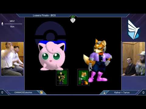 MMOM185 SSBM - 2saint/GWM420 (Blue) vs. Kalvar/Tartox (Green) - Melee Doubles LF