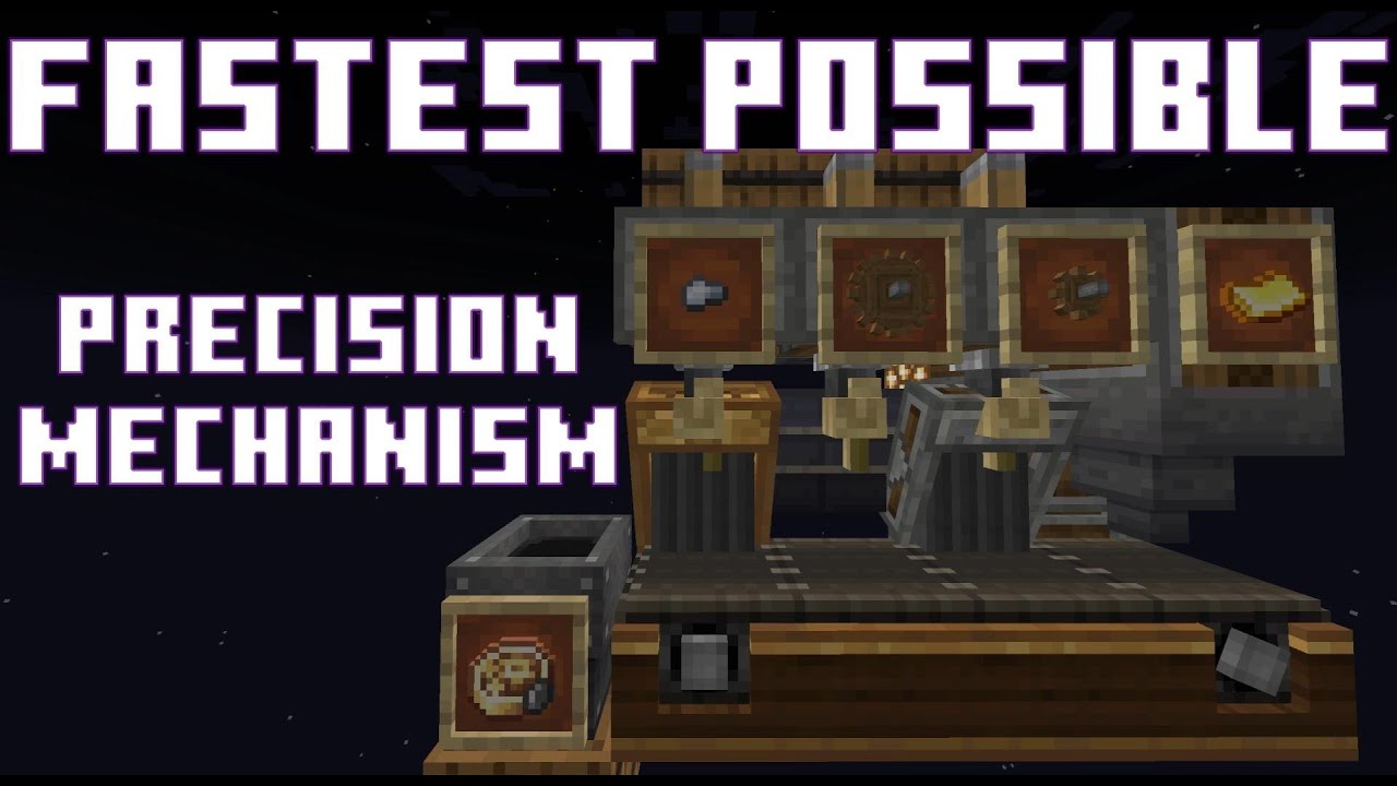 Fastest Precision Mechanism Possible - Minecraft: Create
