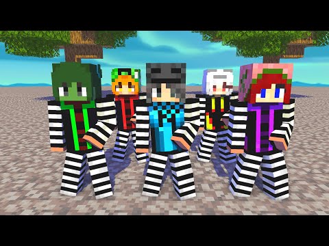 MONSTER SCHOOL:SIMPLE DIMPLE ELEMENTAL PRISON MOB GIRLS - MINECRAFT ANIMATION