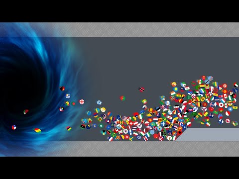 Escape From The Black Hole - Marble Race Countries in Algodoo