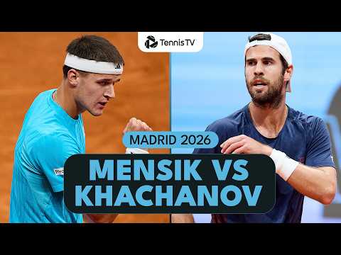 Jakub Mensik vs Karen Khachanov Close Encounter! | Madrid 2026 Highlights