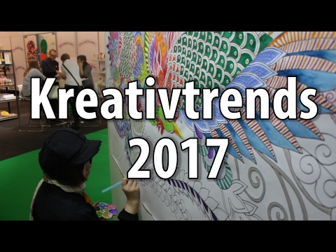 Kreativtrends und Bastel-Trends 2017/2018 von der creativeworld 2017 in Frankfurt