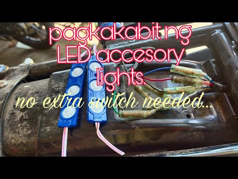 3 options sa pag kabit ng LED lights accesory. No extra switch needed.