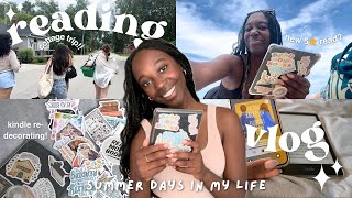 cozy reading vlog 📖 🎀 (new 5-star read, cottage trip, kindle re-decorating + more)