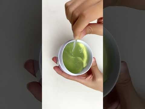 24K Green Eye Patches for Puffy Eyes and Dark Circle Remover (60 Pcs)