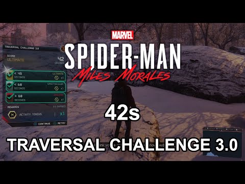 Traversal Challenge 3.0 in 42s | Spider-Man: Miles Morales (PS4/PS5)