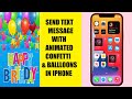 How to send wish SMS text messages with effects & animations in iPhone