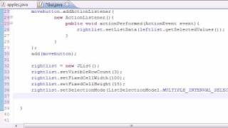 Java Programming Tutorial - 73 - Moving List Items Program