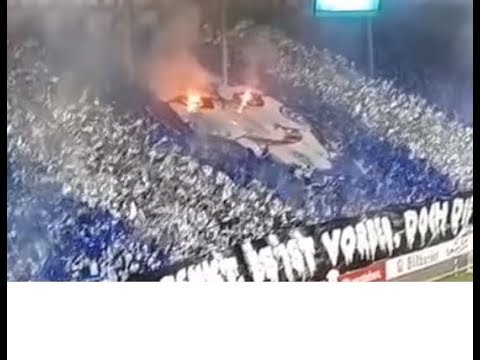 DFB Pokalspiel 24.10.2017  1. FC Magdeburg vs. Borussia Dortmund Choreo - Pyro