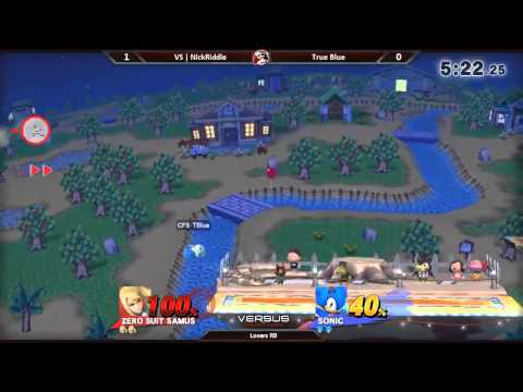 Paragon LA Smash 4 Sponsorship - Losers R9 - NickRiddle (ZSS) vs True Blue (Sonic)