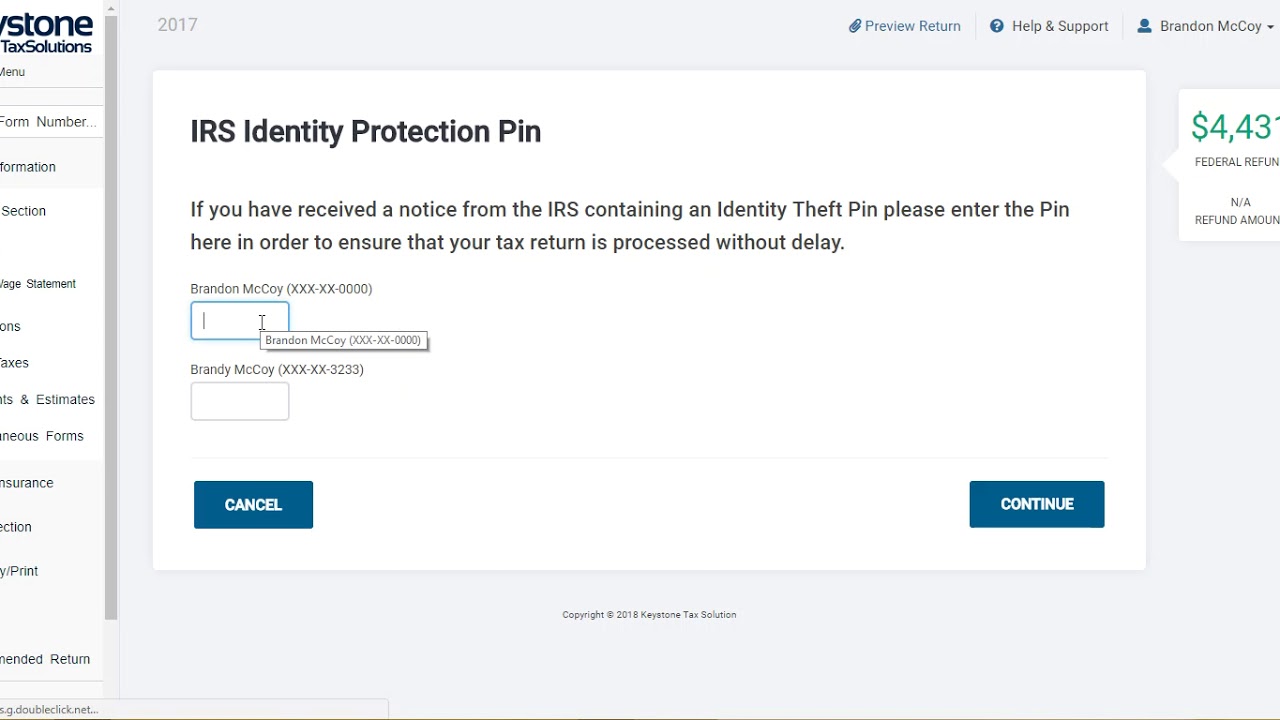 How to Add an IP PIN