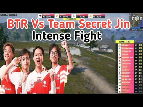 BTR Vs Team Secret Jin Intense Fight in PMGC 2020