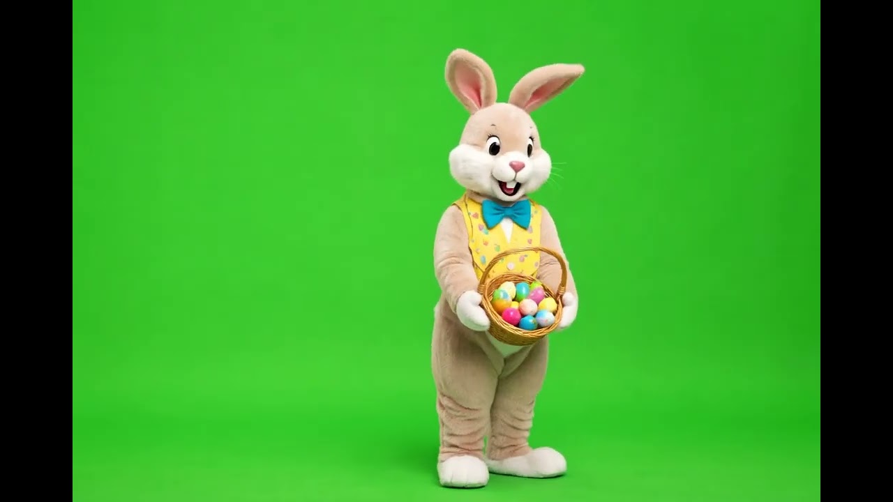 Green screen Paashaas (easter bunny)