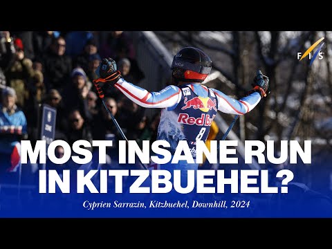 Most INSANE run in Kitzbuehel? 🤯 | Cyprien Sarrazin, Downhill, 2024 | FIS Alpine