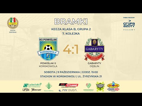 Powiślak II Końskowola - Gabaryty Dęblin 4:1 (bramki) #rezerwy | Sezon 2021/2022