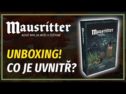Mausritter - Unboxing krabicové verze | Nové OSR RPG za myši v češtině