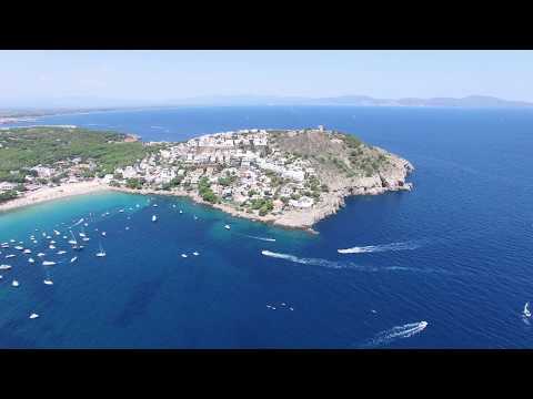 Spanien Costa Brava L'Escala 04.08.2019 Drone DJI Phantom 3 Professional 4K