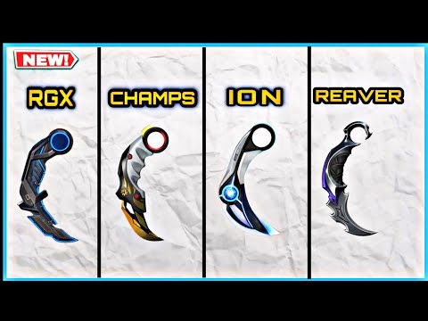 New RGX 3.0 Karambit VS Reaver VS ION VS CHAMPIONS Karambit | Valorant Best Karambit Skins