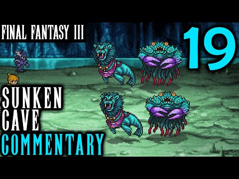 Underwater Exploration: Final Fantasy III Pixel Remaster Walkthrough Part 19 - Sunken Cave