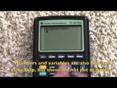 TI-83+ Basic programming tutorial