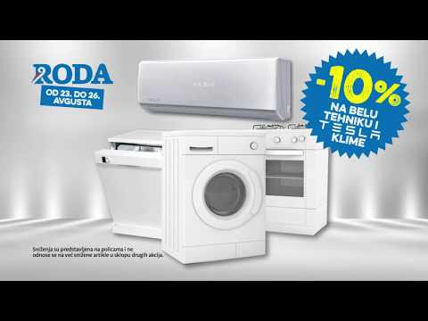 Roda | 10% popusta na belu tehniku i Tesla klime