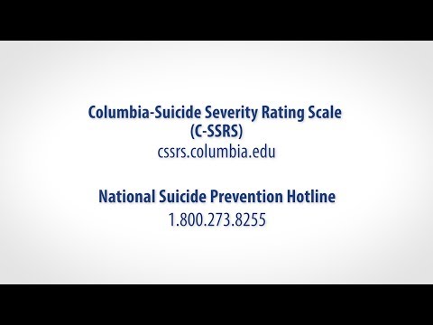 The Columbia-Suicide Severity Rating Scale (National)