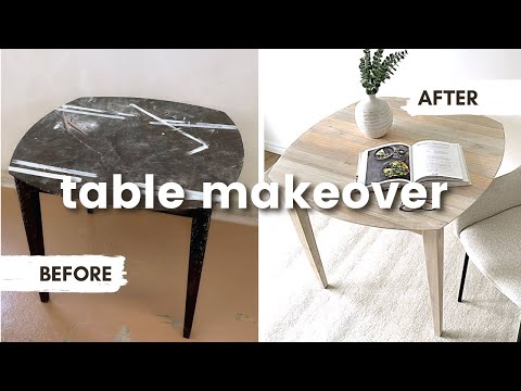 Incredible & EASY KITCHEN TABLE Makeover