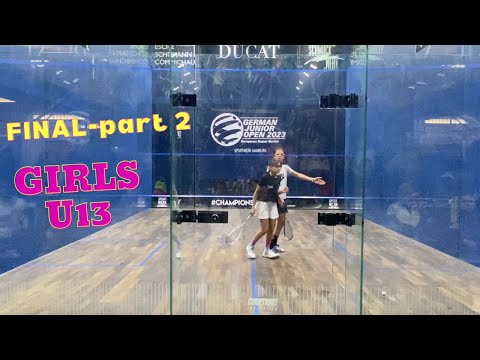 German Junior Open 2023 - Final between Egyptian girls U13 - part 2