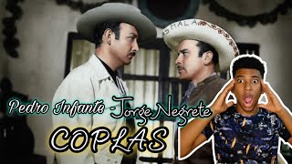 REACCION - ESCUCHO POR PRIMERA VEZ a JORGE NEGRETE y PEDRO INFANTE - COPLAS