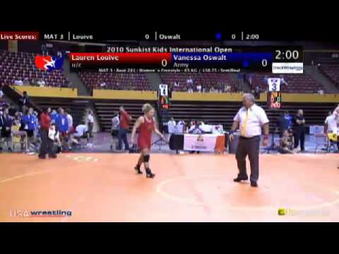 Sunkist Open - Women's Freestyle - 63kg Semifinals - Vanessa Oswalt vs. Lauren Louive