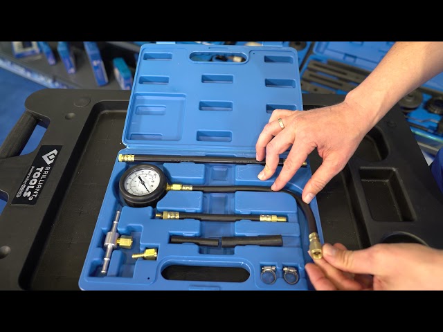Video teaser for BRLLIANT TOOLS BT581250 Kraftstoff-Einspritzpumpen-Druck-Tester-Satz, 9-tlg [Powered by KS Tools]