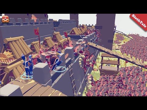 Can 100x VIKING Army Capture the ROMAN Castle? - TABS( Totally Accurate Battle Simulator)