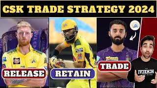 CSK TRADE WINDOW STRATEGY IPL 2024 | CSK Retained and Release Players List | CSK Target Players