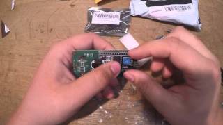 Mailbag unboxing of LCD screen, number keypad, led volt meter