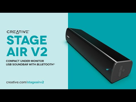 Миниатюра изображения товара Звуковая панель (саундбар) Creative Stage Air V2 / 51MF8395AA000 (черный)