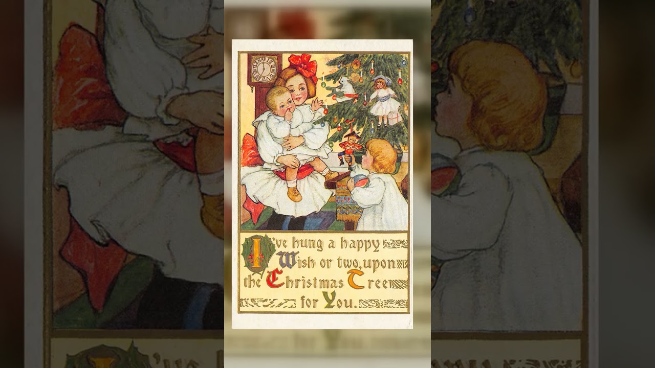 Christmas Greetings Postcard, Divided Back, Early 1900s Video