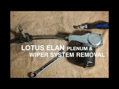 Lotus Elan S4 : Wiper Motor & Plenum Removal