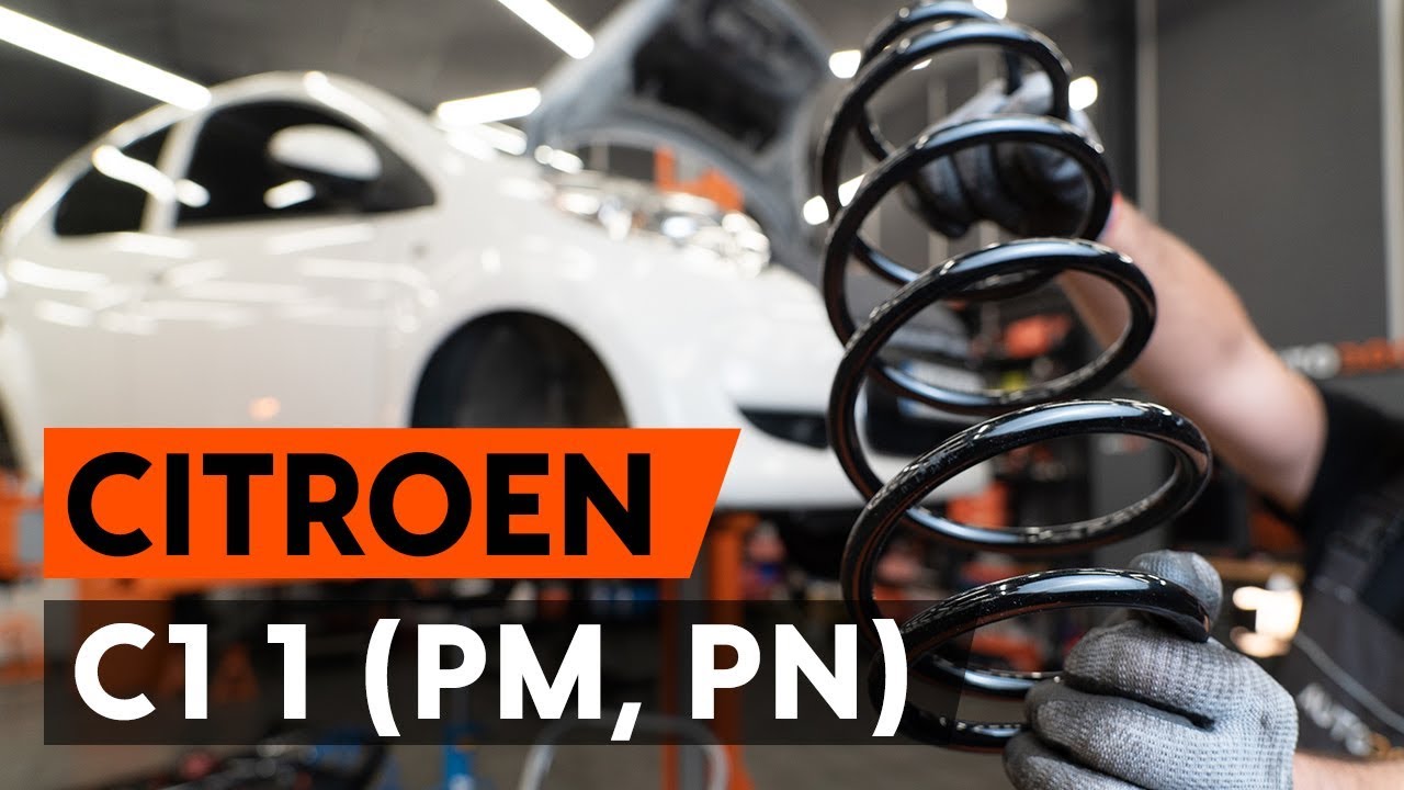 Cómo cambiar: muelles de suspensión de la parte delantera - Citroen C1 1 PM PN | Guía de sustitución
