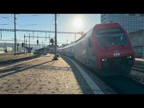 Bahnverkehr in Brugg (28.10.2024)
