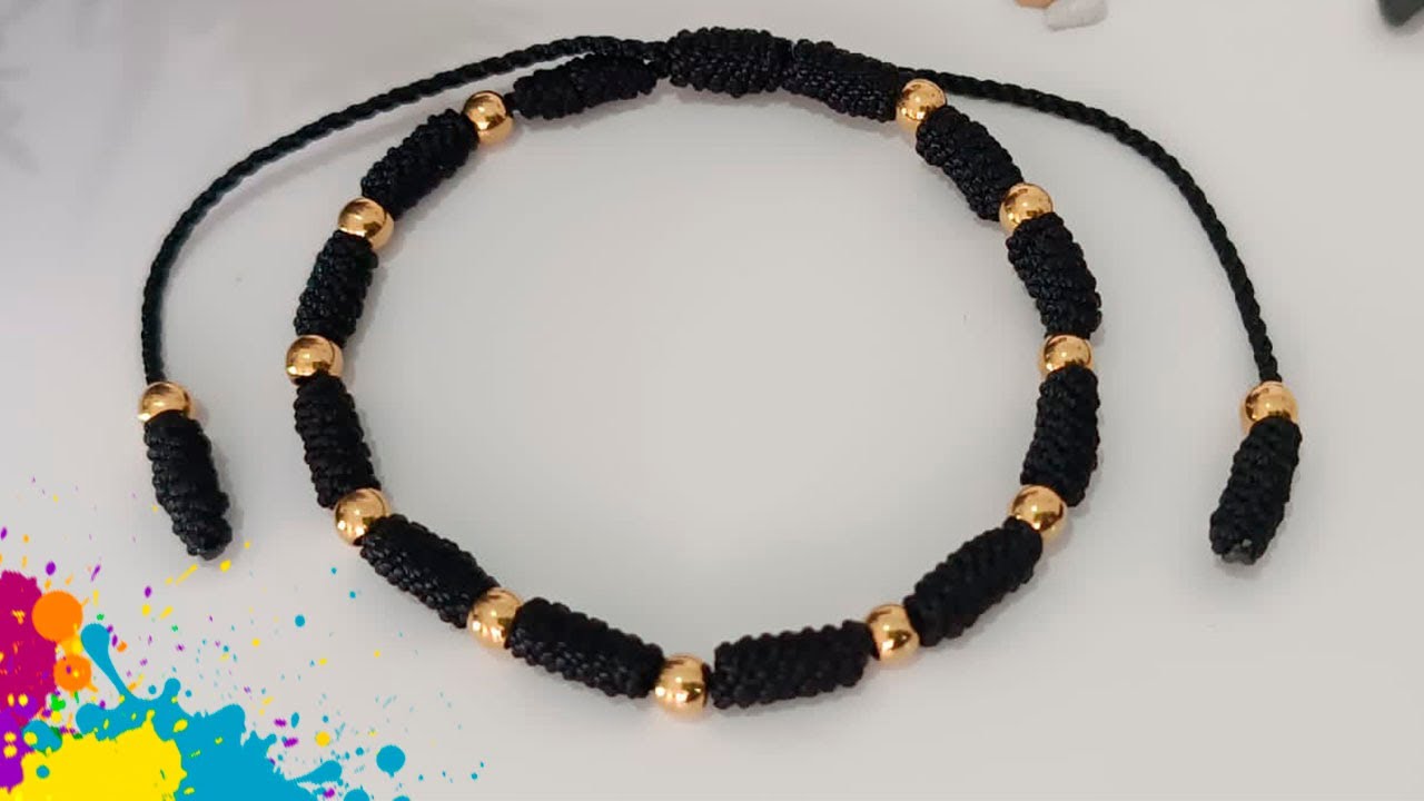 Watch COMO HACER ESTA PULSERA GOLD BLACK HERMOSA Y FACIL DE HACER // BRACELETS Now COMO HACER ESTA PULSERA GOLD BLACK HERMOSA Y FACIL DE HACER // BRACELETS