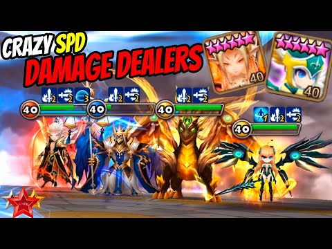 SUPERFAST Katarina and Daphnis deals CRAZY Damage to their opponents in Summoners War
