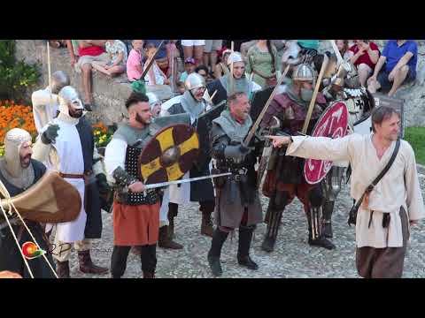 Malcesine nel Medioevo 2018 Rp Arte e Spettacolo storming the castle