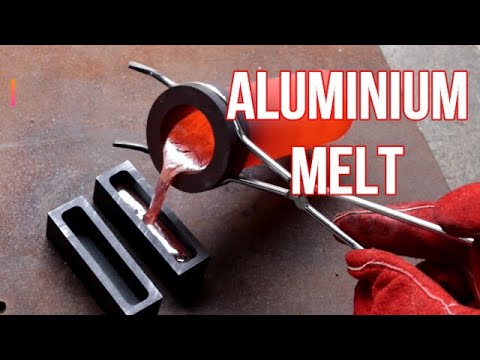 Laser Motor Melt Down - Scrap Yard Salvage -Trash To Treasure -ASMR Melting Metal Aluminium Ingots