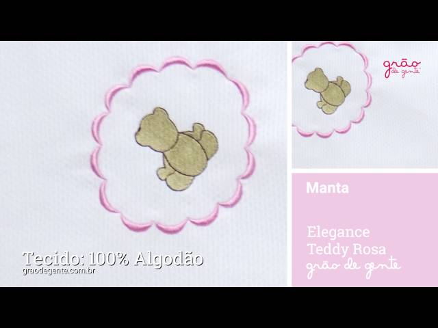 Manta Elegance Teddy Rosa | Ref: 60261