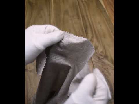 Stripe Grey Pure Cotton 80 GSM Handwoven Fabric — video