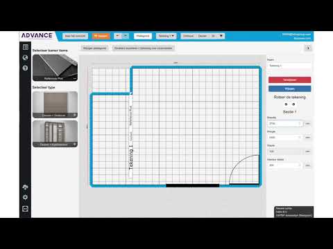 Kasten en deuren plaatsen op de plattegrond