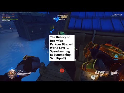 The History of Overwatch Doomfist Parkour Blizzard World Level 1 Speedrunning
