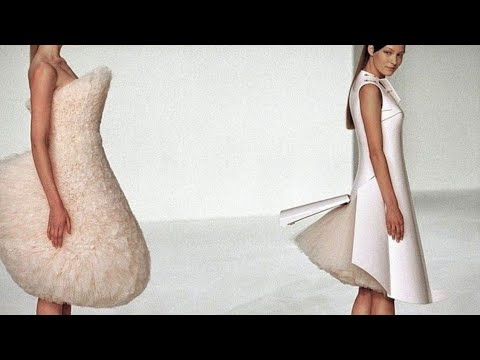 Hussein Chalayan spring summer 2000 | remote control airplane dress